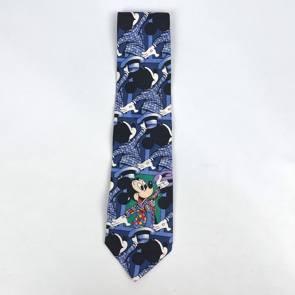 Mickey & Co. Mickey Mouse in Colorful Suit 100% Silk Necktie By Atlas Design